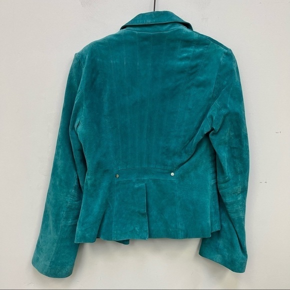 Marciano Turquoise Suede Jacket - Picture 12 of 16